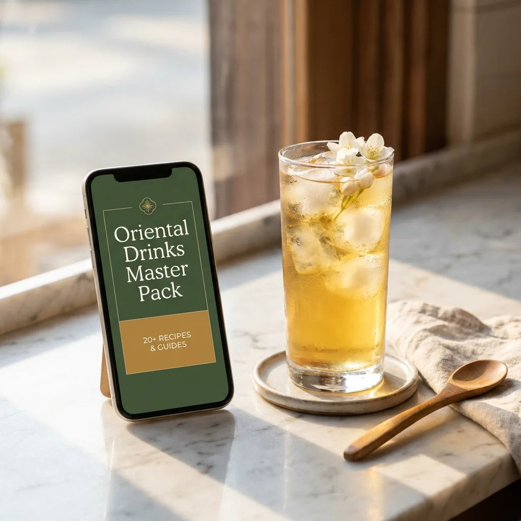 Oriental Drinks Master Pack - phone mockup