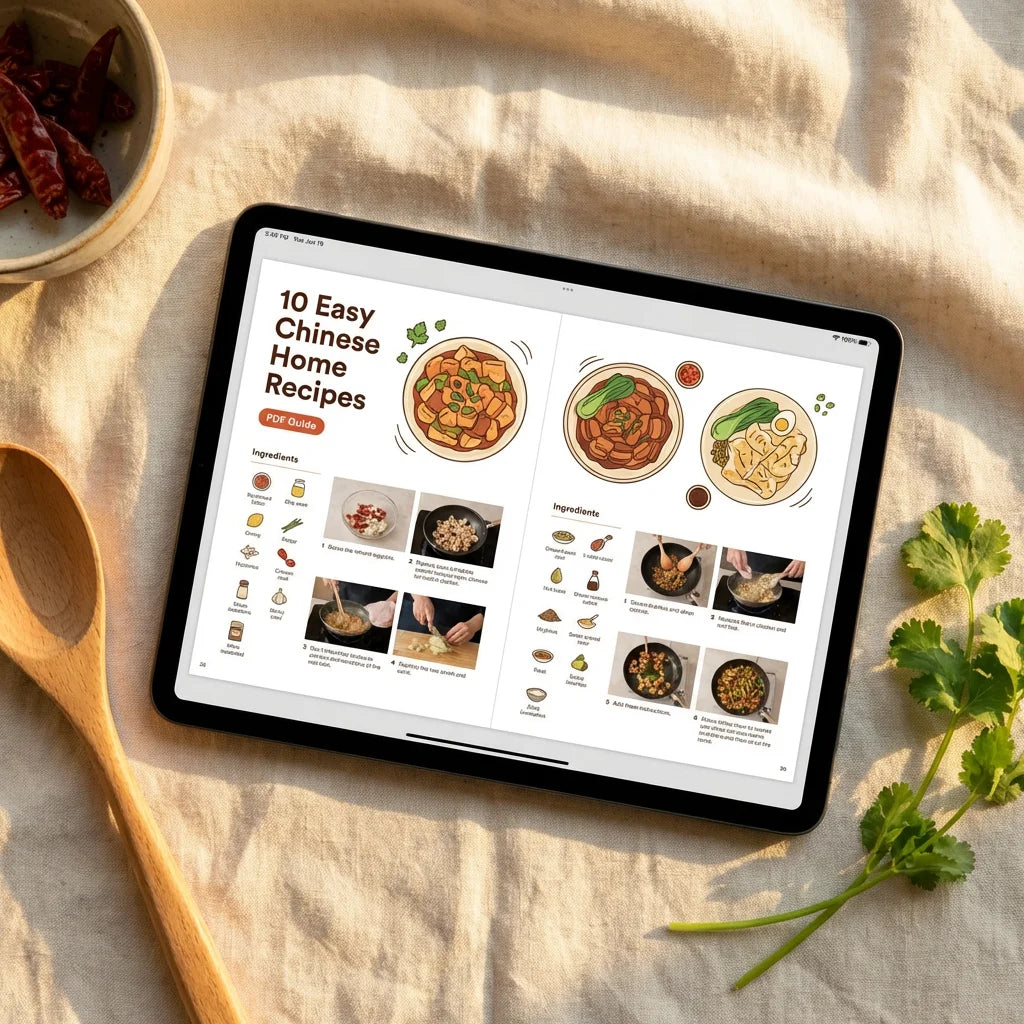 10 Easy Chinese Home Recipes - recipe pages detail