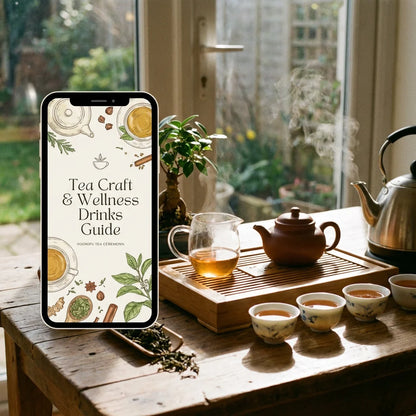 Tea Craft Guide - phone with tea set