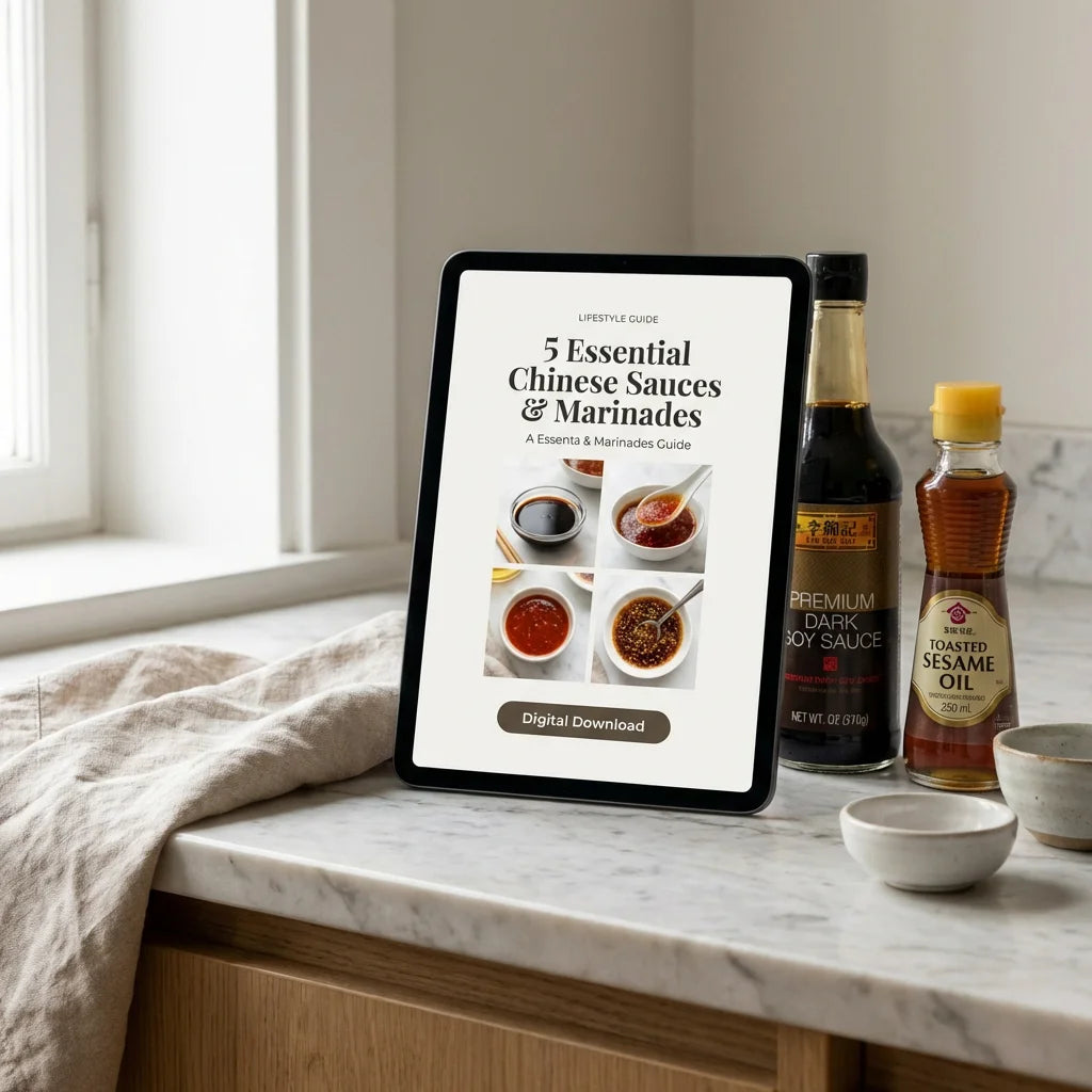 5 Essential Chinese Sauces - tablet mockup